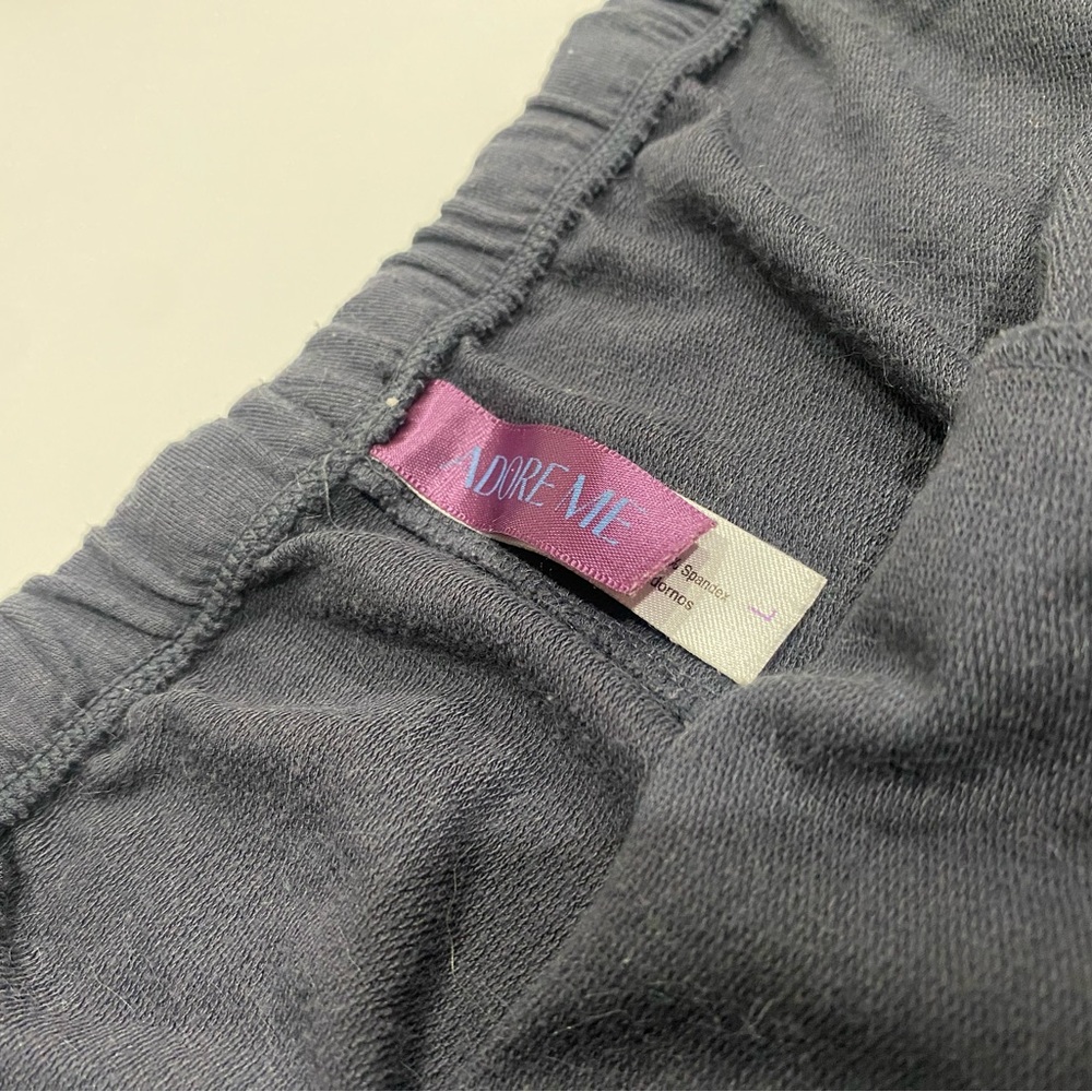 Black Drawstring Short and blue-ish pair of adore me shorts. Both size womens L - Picture 6 of 6